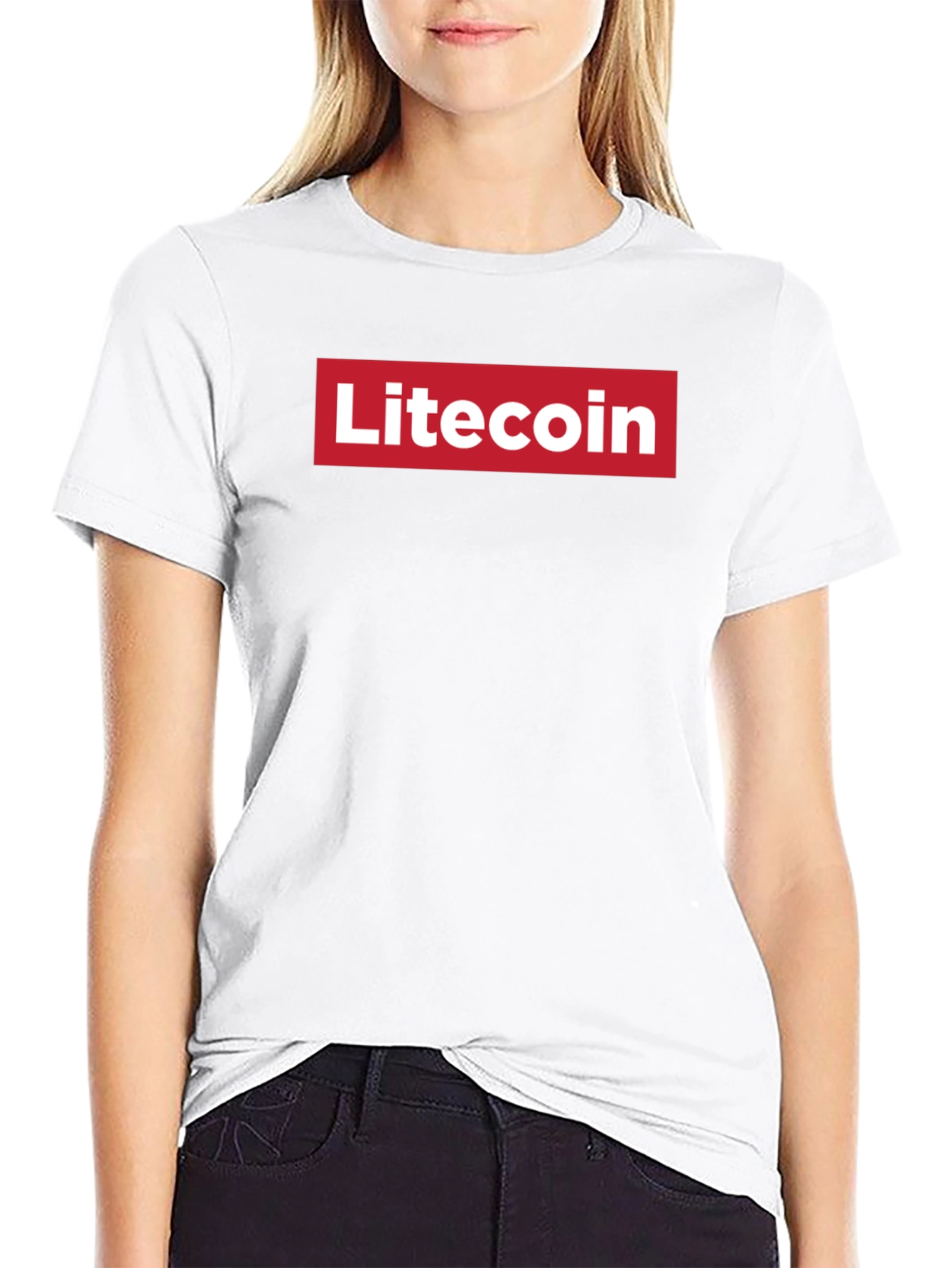 Litecoin Red Box Logo T-Shirt - Crypto Fashion