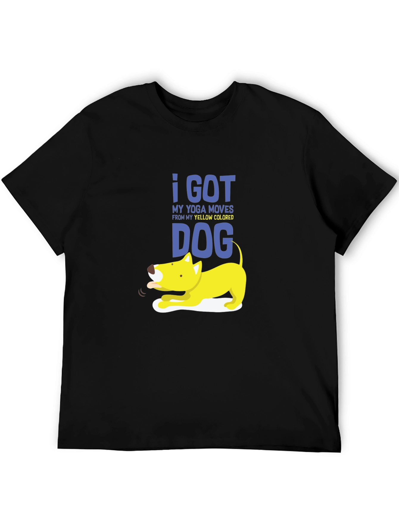 Yoga Dog Graphic Tee - Soft Cotton Blend