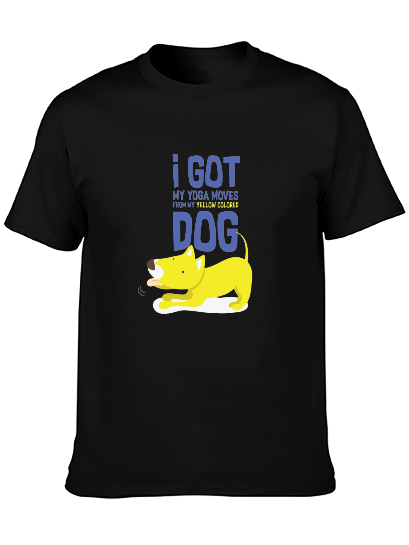 Yoga Dog Graphic Tee - Soft Cotton Blend