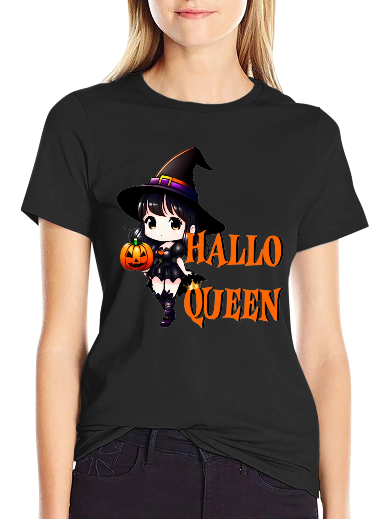 Halloween Queen Black T-Shirt