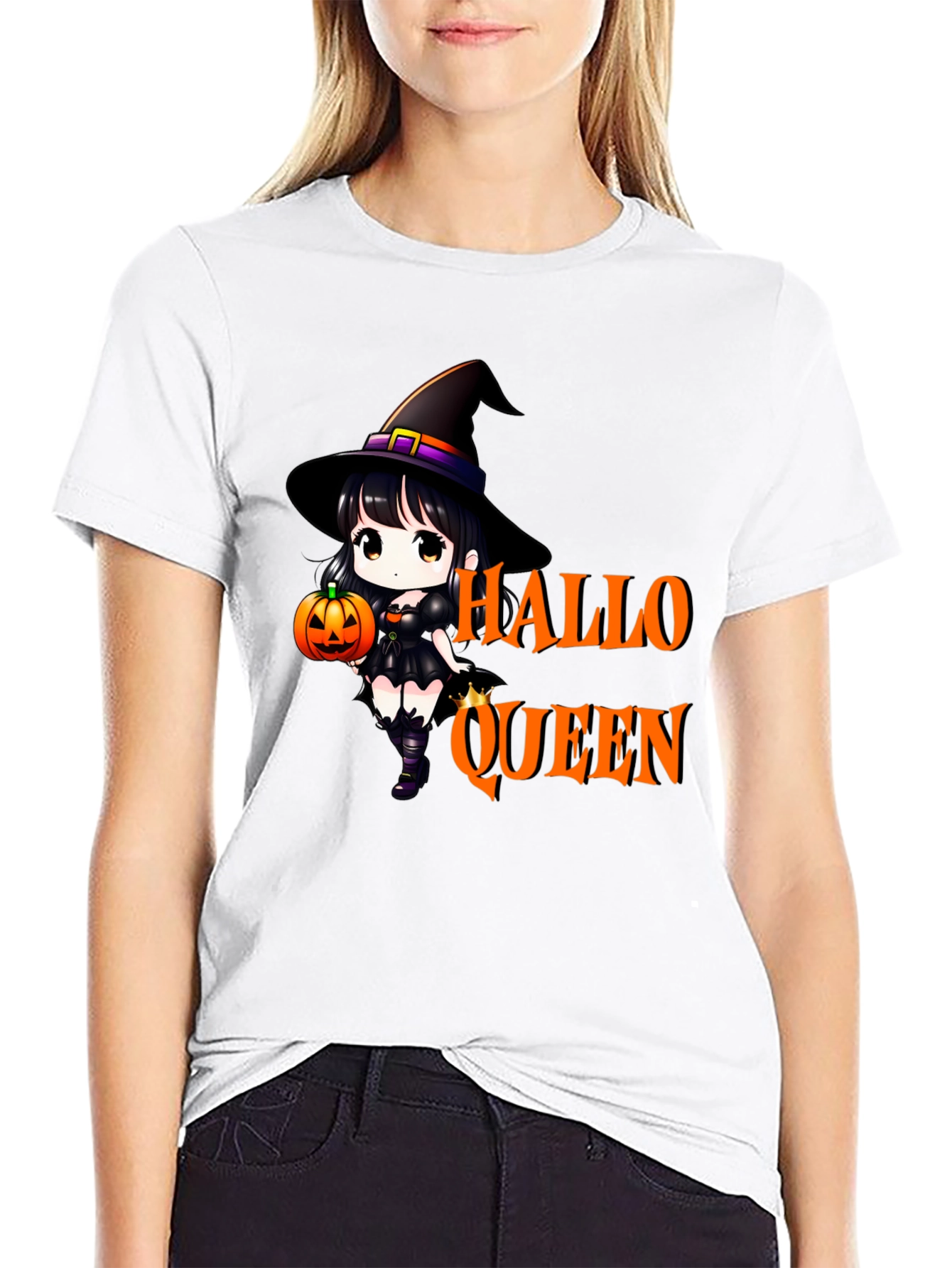 Halloween Queen Black T-Shirt