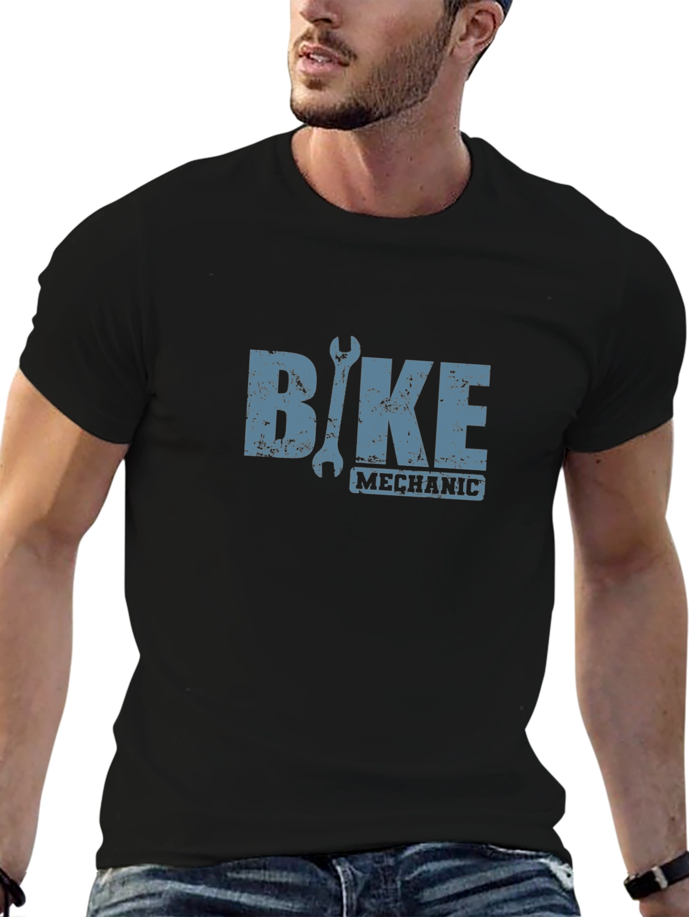 Bike Mechanic T-Shirt - Black Cotton Tee