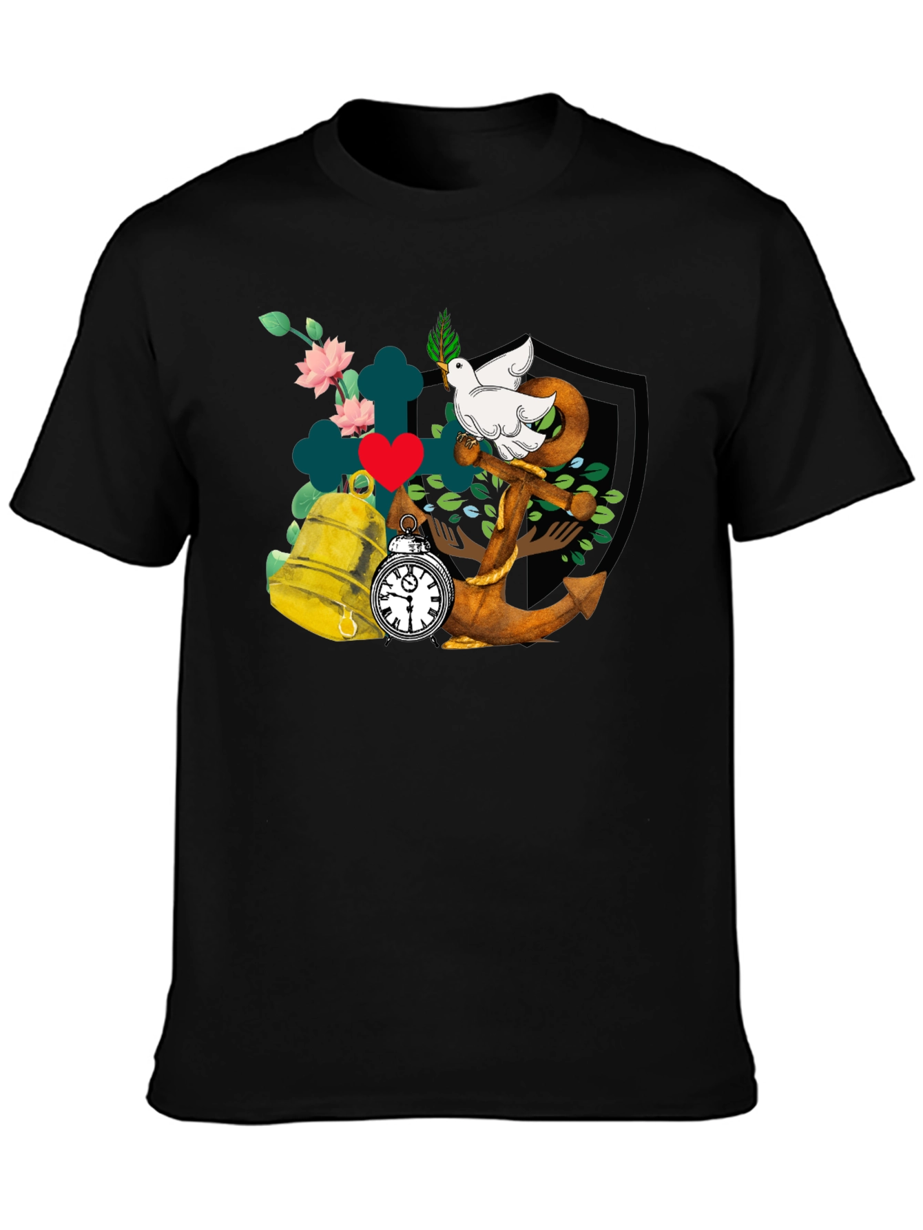 Dove Anchor Bell T-Shirt