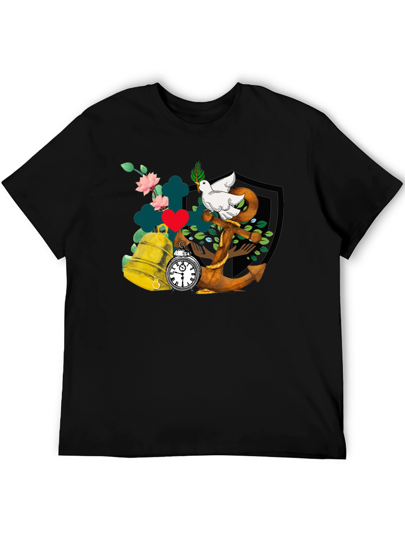 Dove Anchor Bell T-Shirt