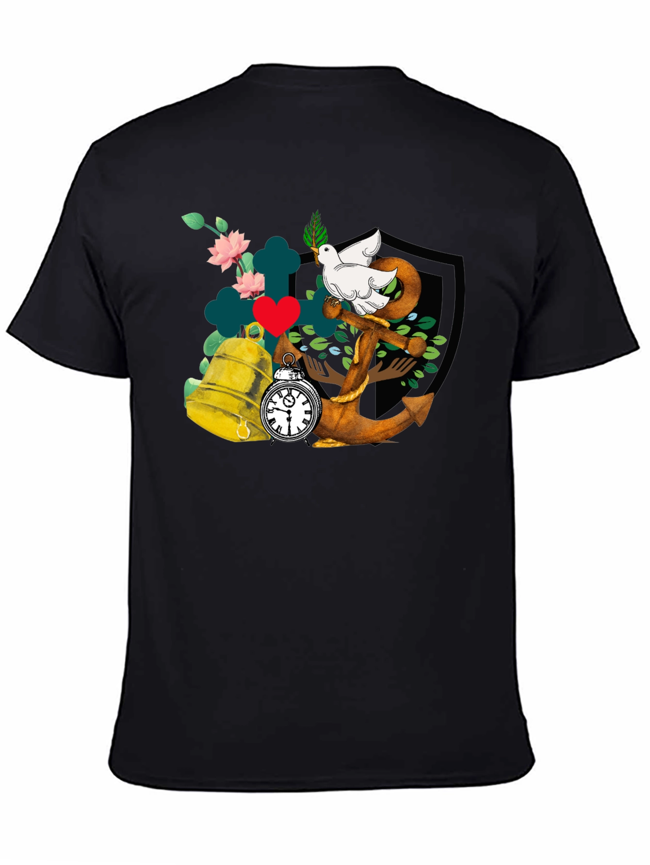 Dove Anchor Bell T-Shirt