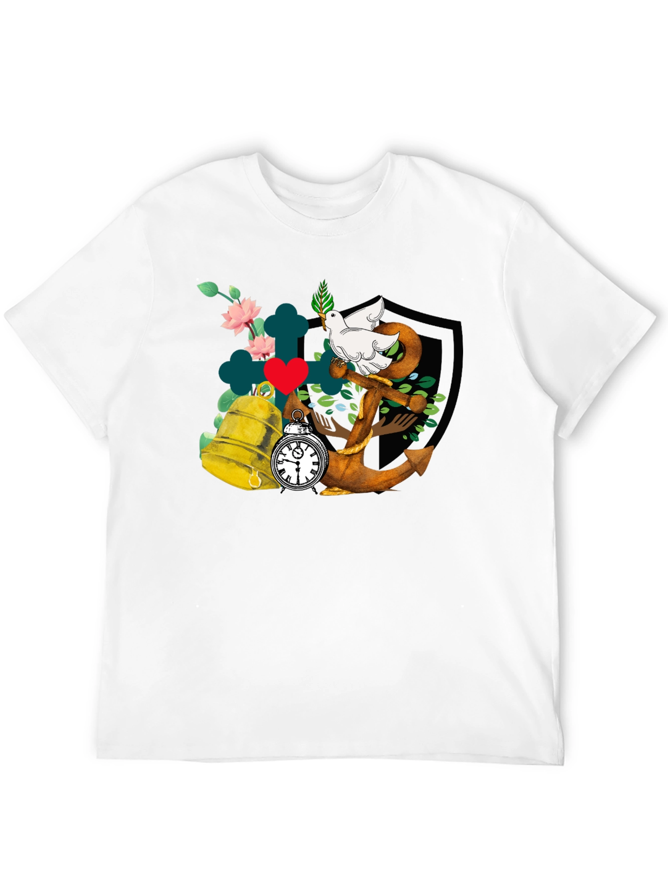 Dove Anchor Bell T-Shirt