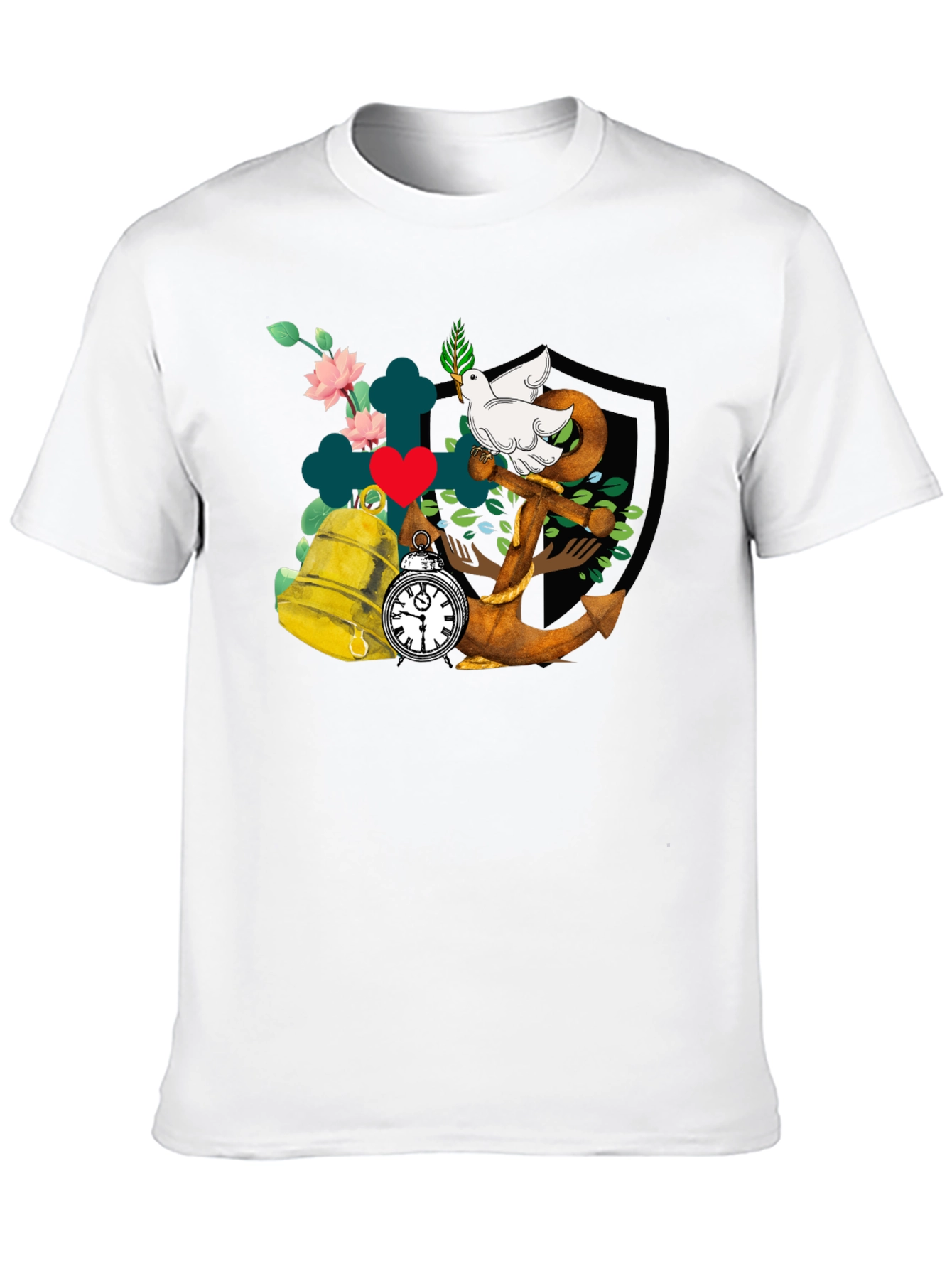 Dove Anchor Bell T-Shirt