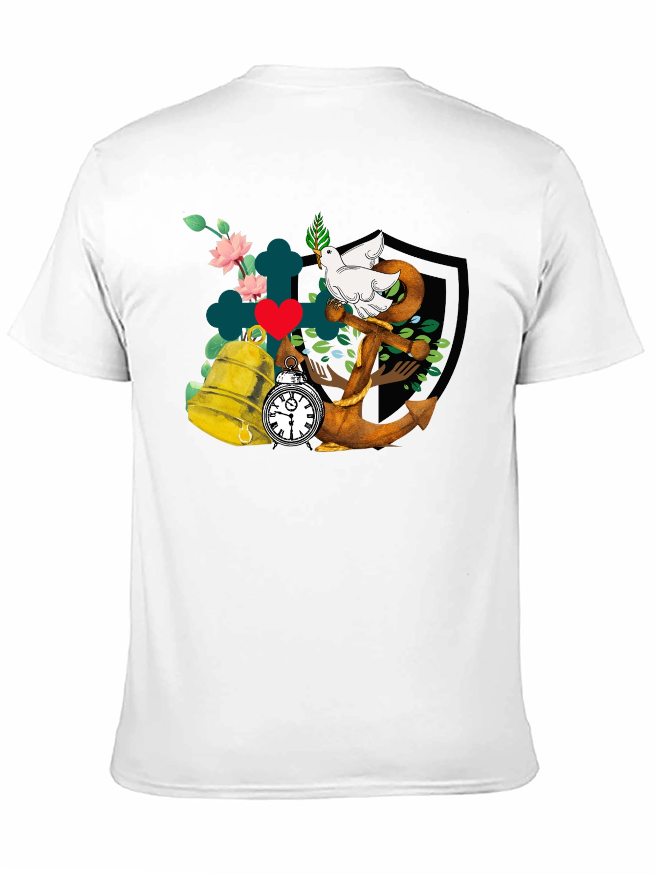 Dove Anchor Bell T-Shirt
