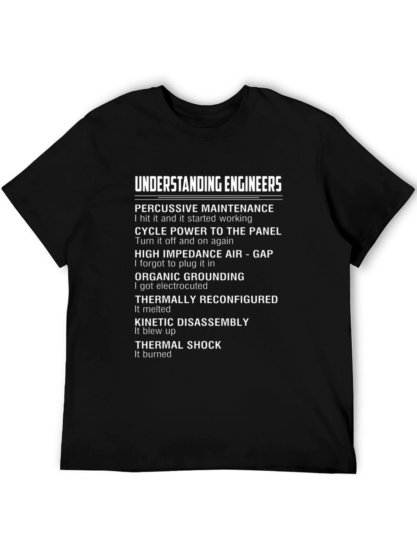Understanding Engineers Funny T-Shirt