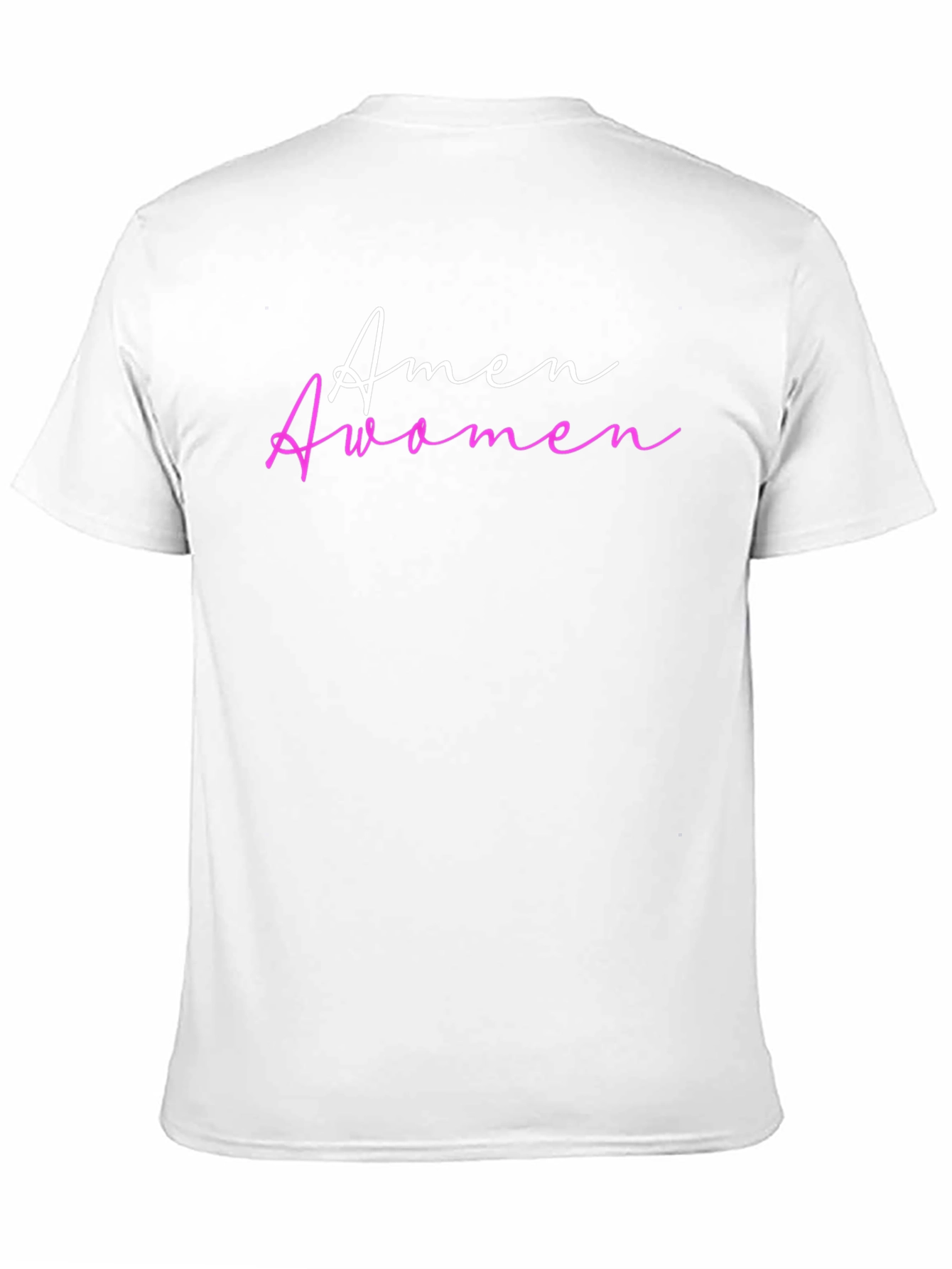 Amen Awomen T-Shirt - Trendy Slogan Tee