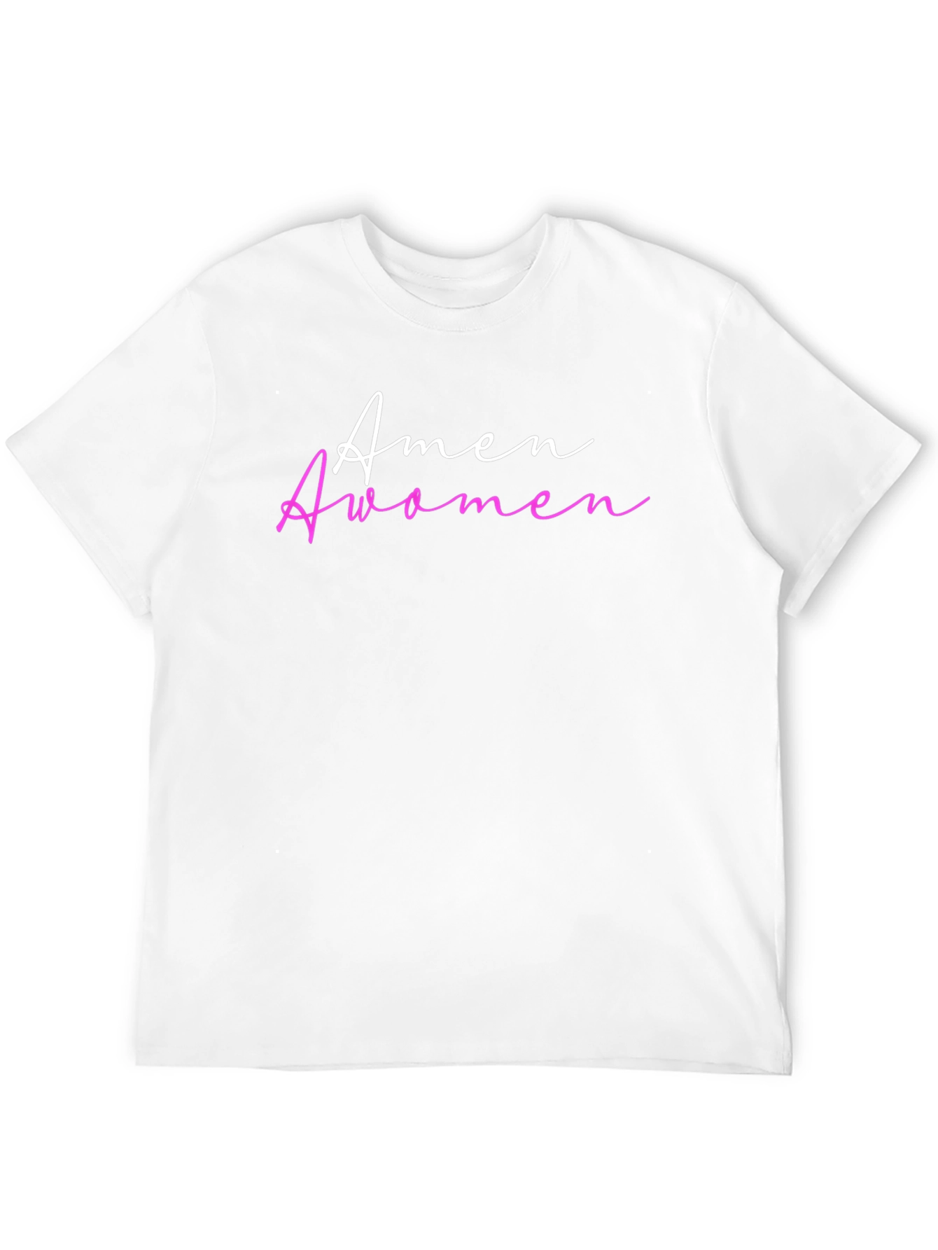 Amen Awomen T-Shirt - Trendy Slogan Tee