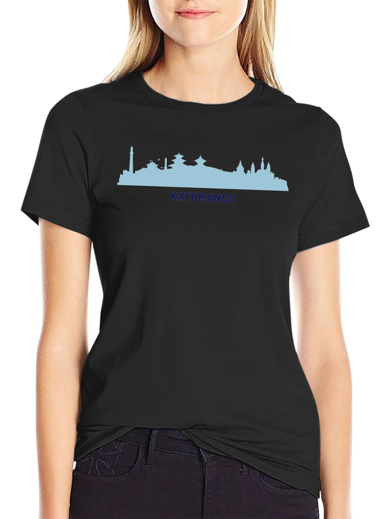 Kathmandu Skyline Graphic Tee - Black