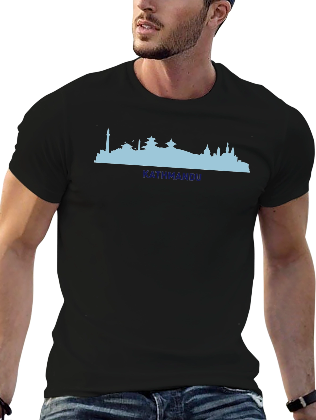 Kathmandu Skyline Graphic Tee - Black