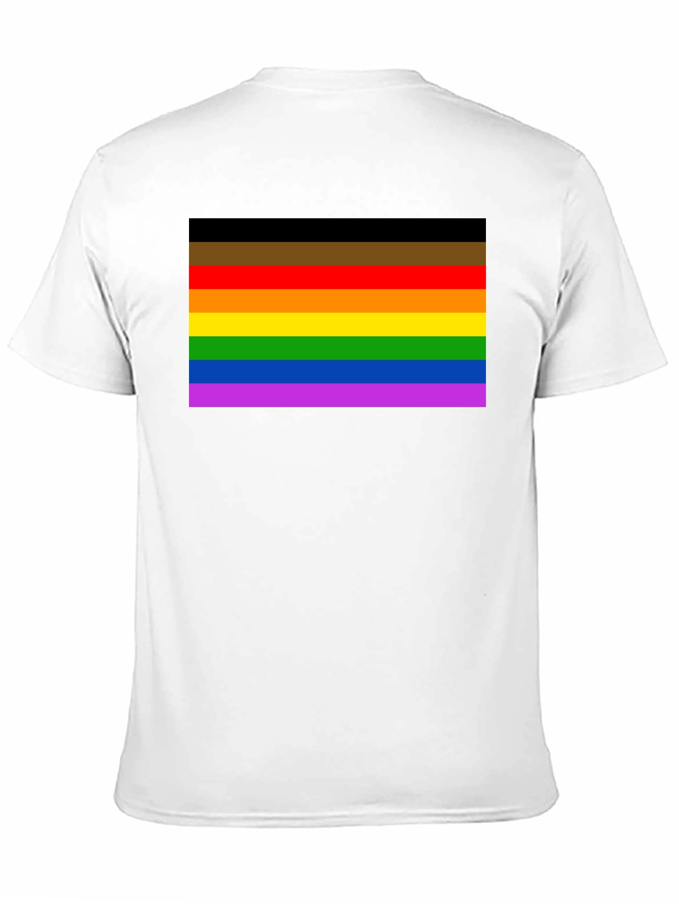 Pride Rainbow T-Shirt - Black Cotton Blend