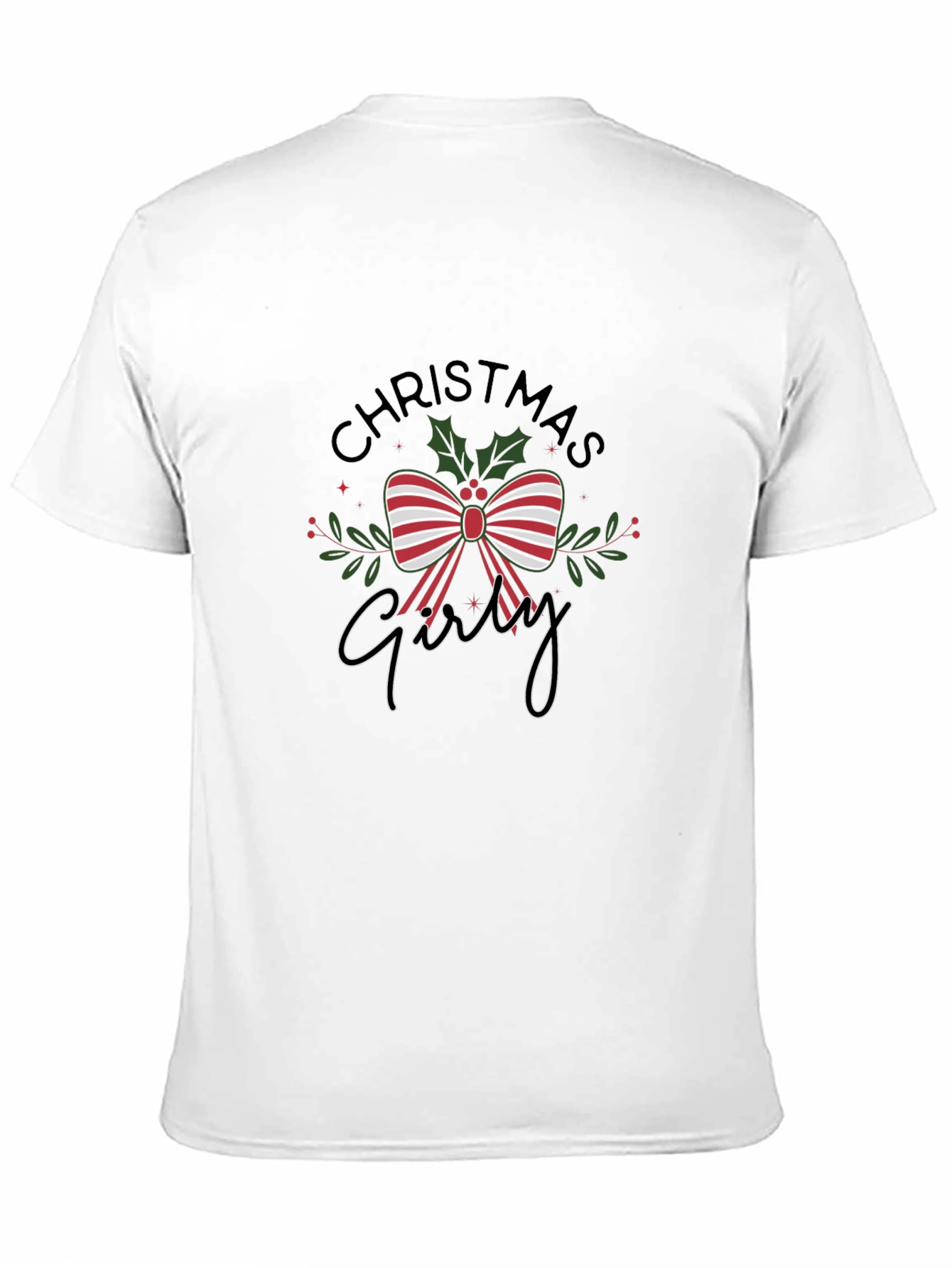 Christmas Girly T-Shirt Holiday Festive Tee