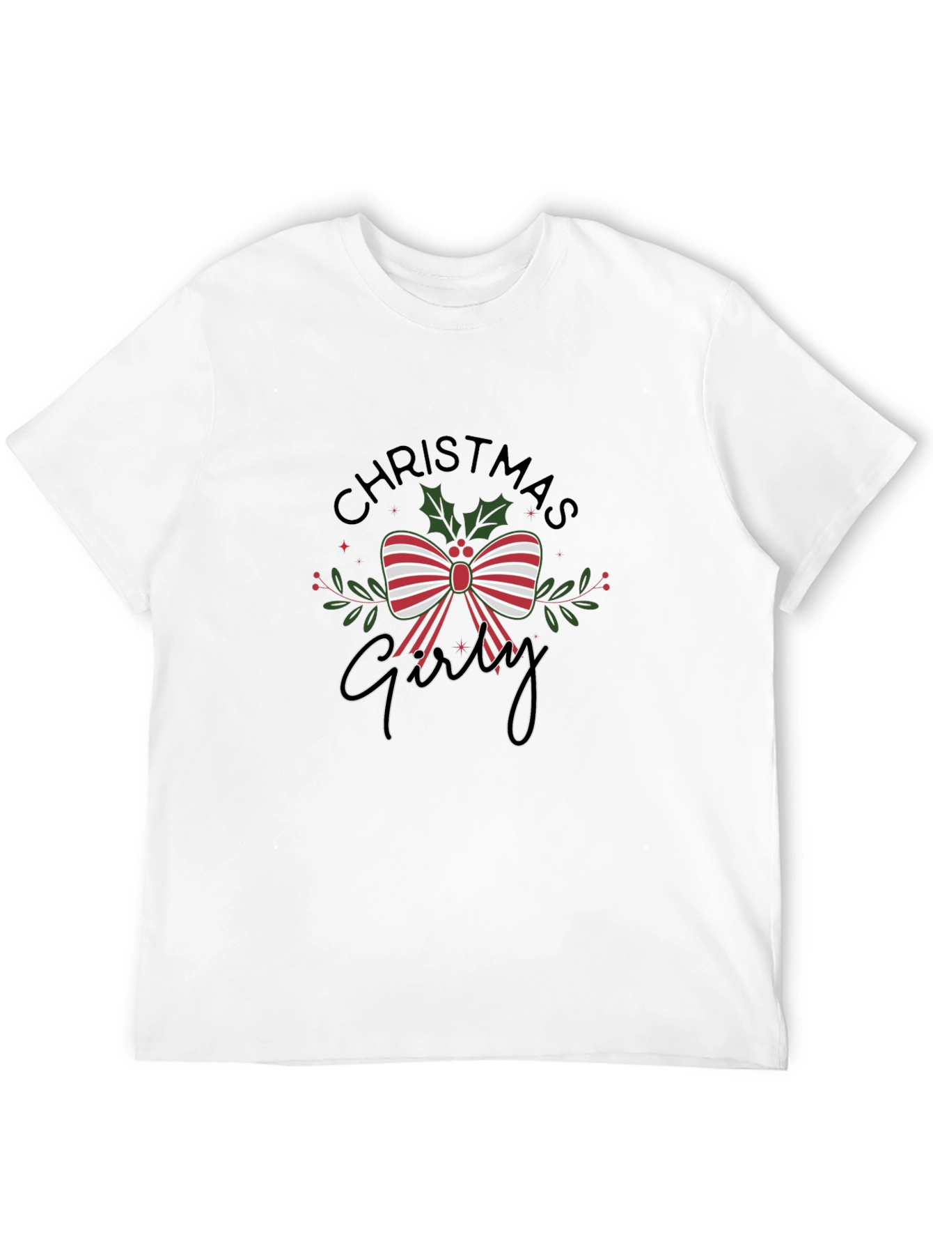 Christmas Girly T-Shirt Holiday Festive Tee