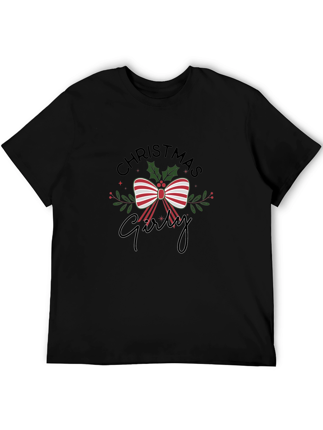Christmas Girly T-Shirt Holiday Festive Tee