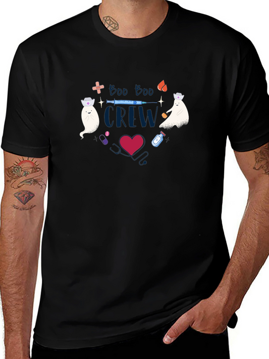 Boo Boo Crew Graphic Tee - Halloween Nurse Shirt