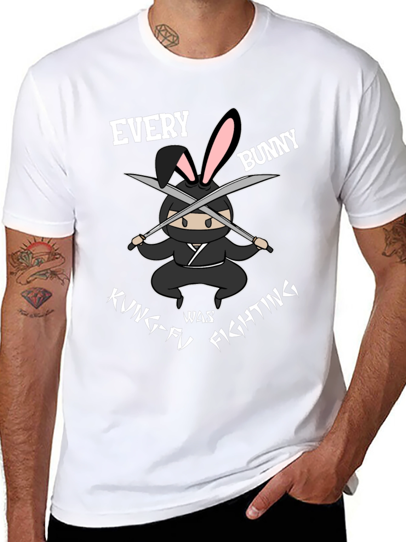 Ninja Bunny Kung-Fu Fighting T-Shirt