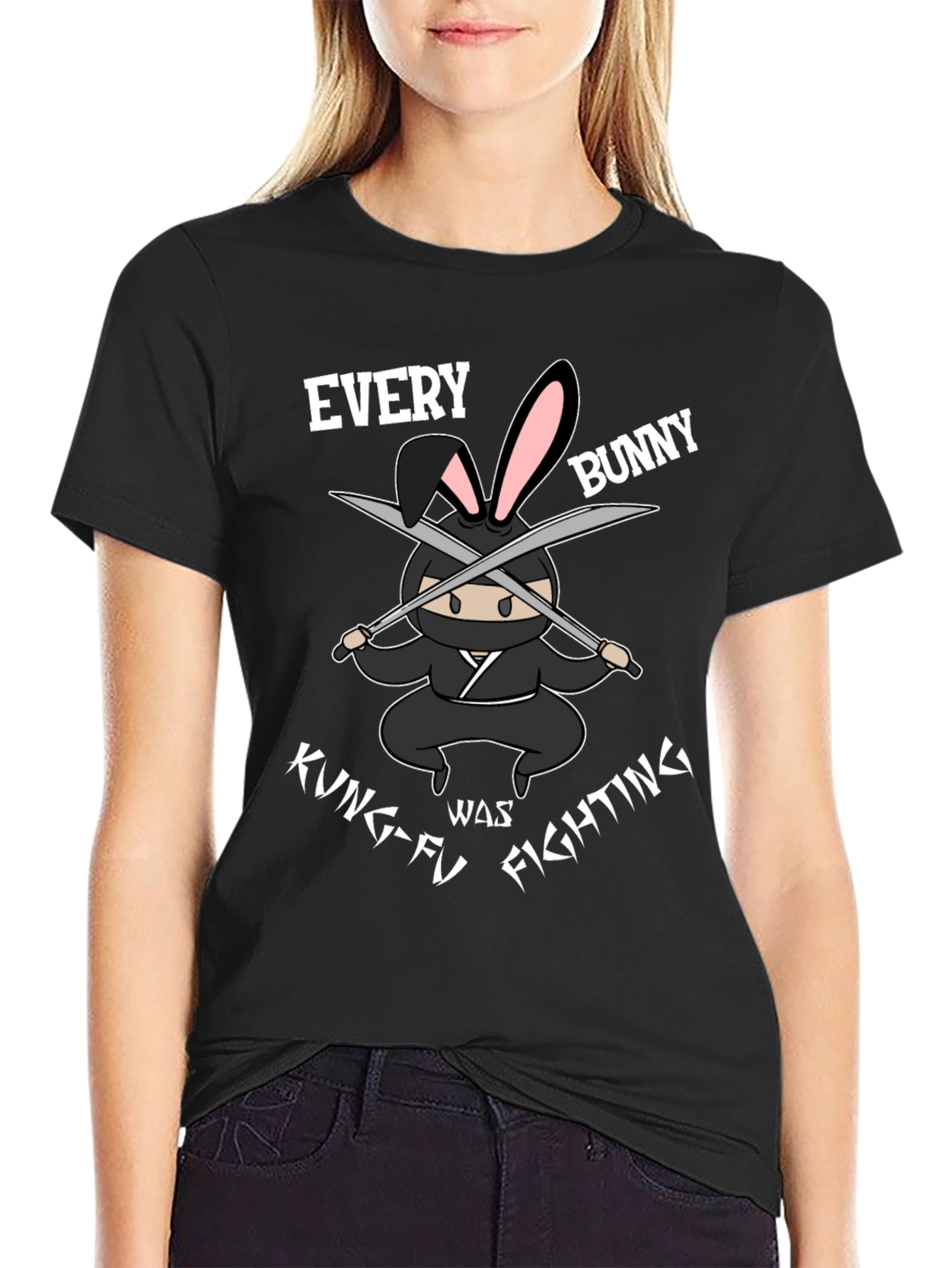 Ninja Bunny Kung-Fu Fighting T-Shirt
