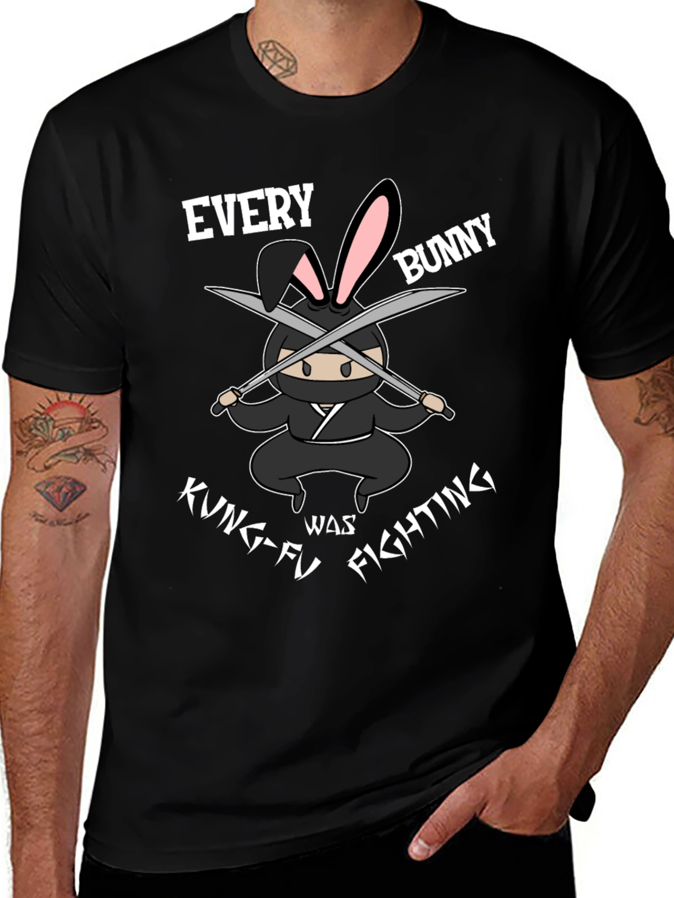 Ninja Bunny Kung-Fu Fighting T-Shirt