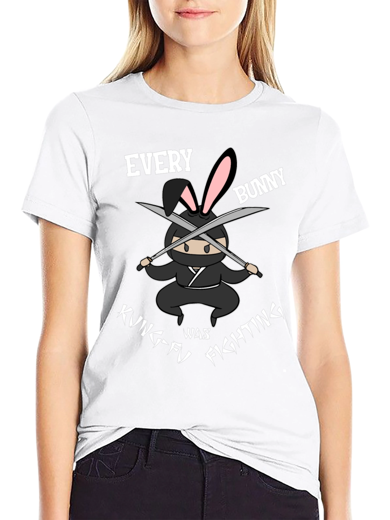 Ninja Bunny Kung-Fu Fighting T-Shirt