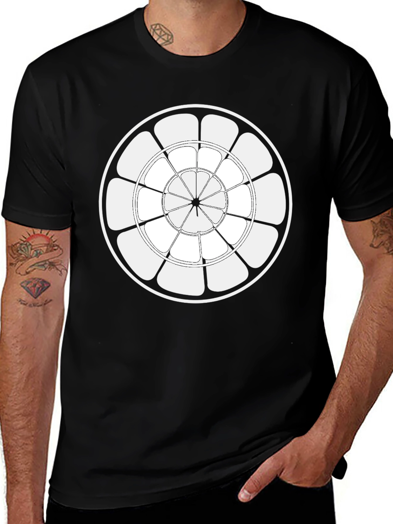 Dartboard Design T-Shirt - Unique Graphic Tee