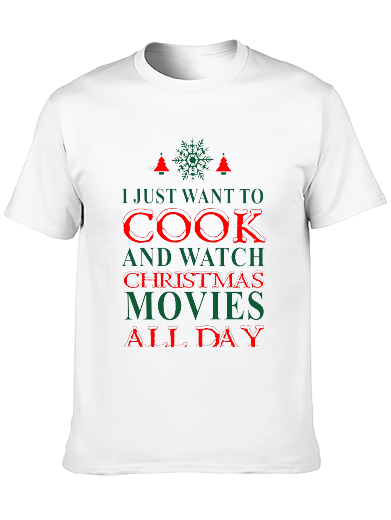 Christmas Movie T-Shirt: Cook and Watch All Day