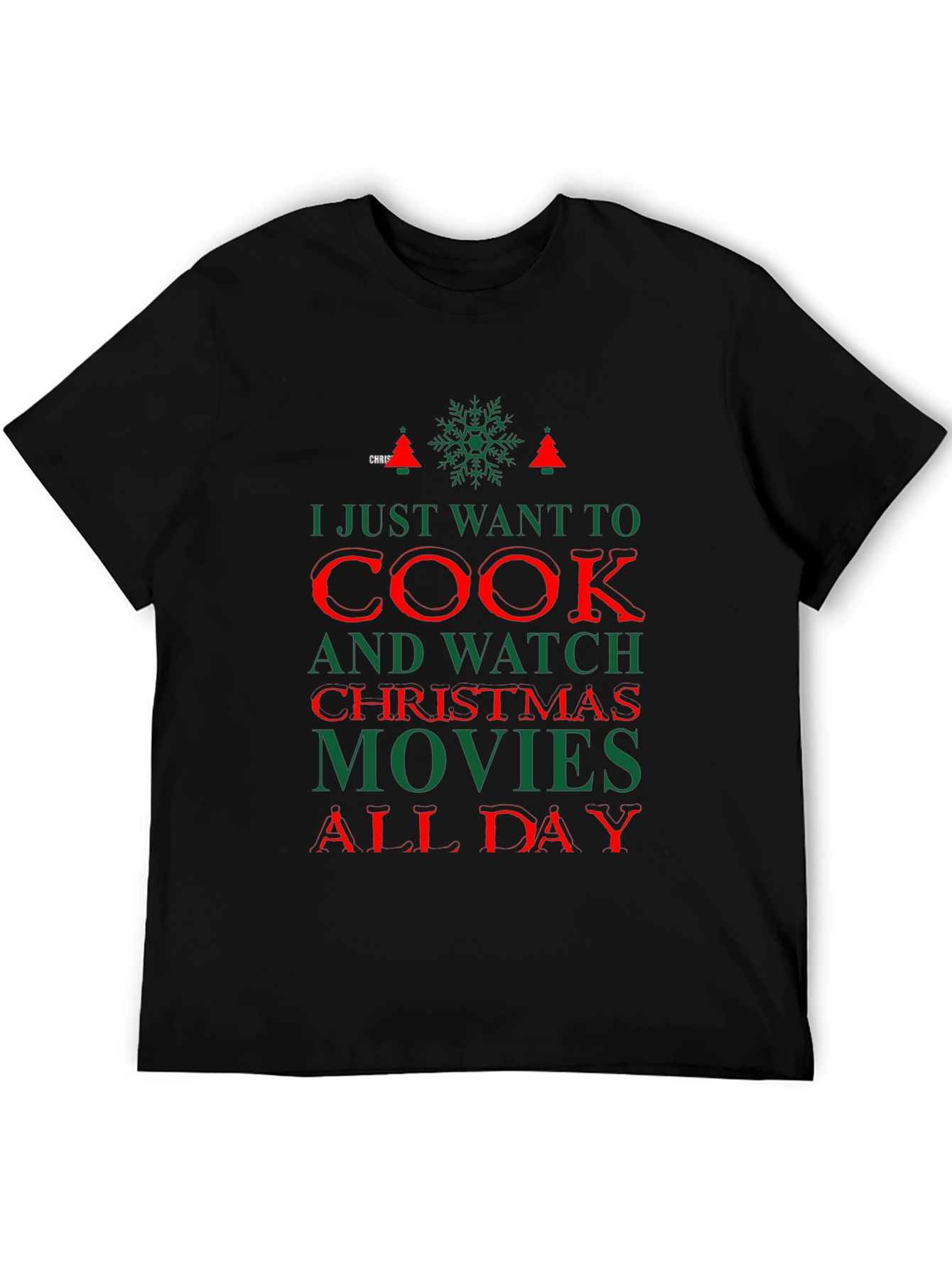 Christmas Movie T-Shirt: Cook and Watch All Day