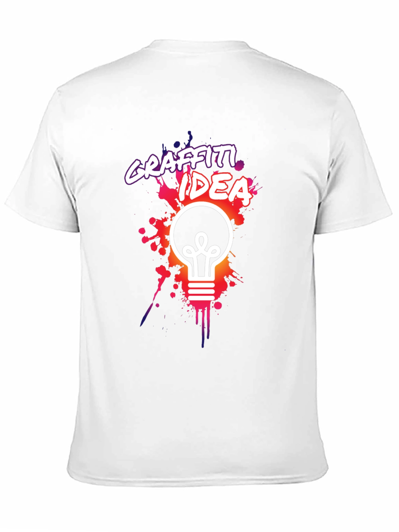 Graffiti Idea Black Graphic Tee
