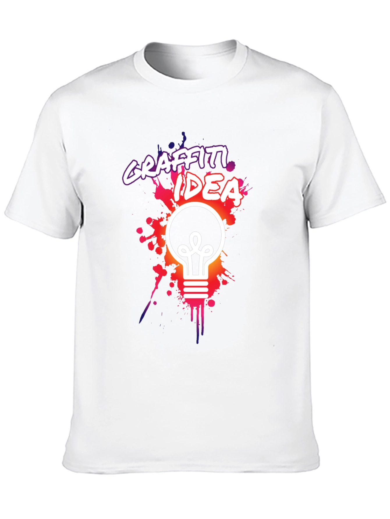 Graffiti Idea Black Graphic Tee