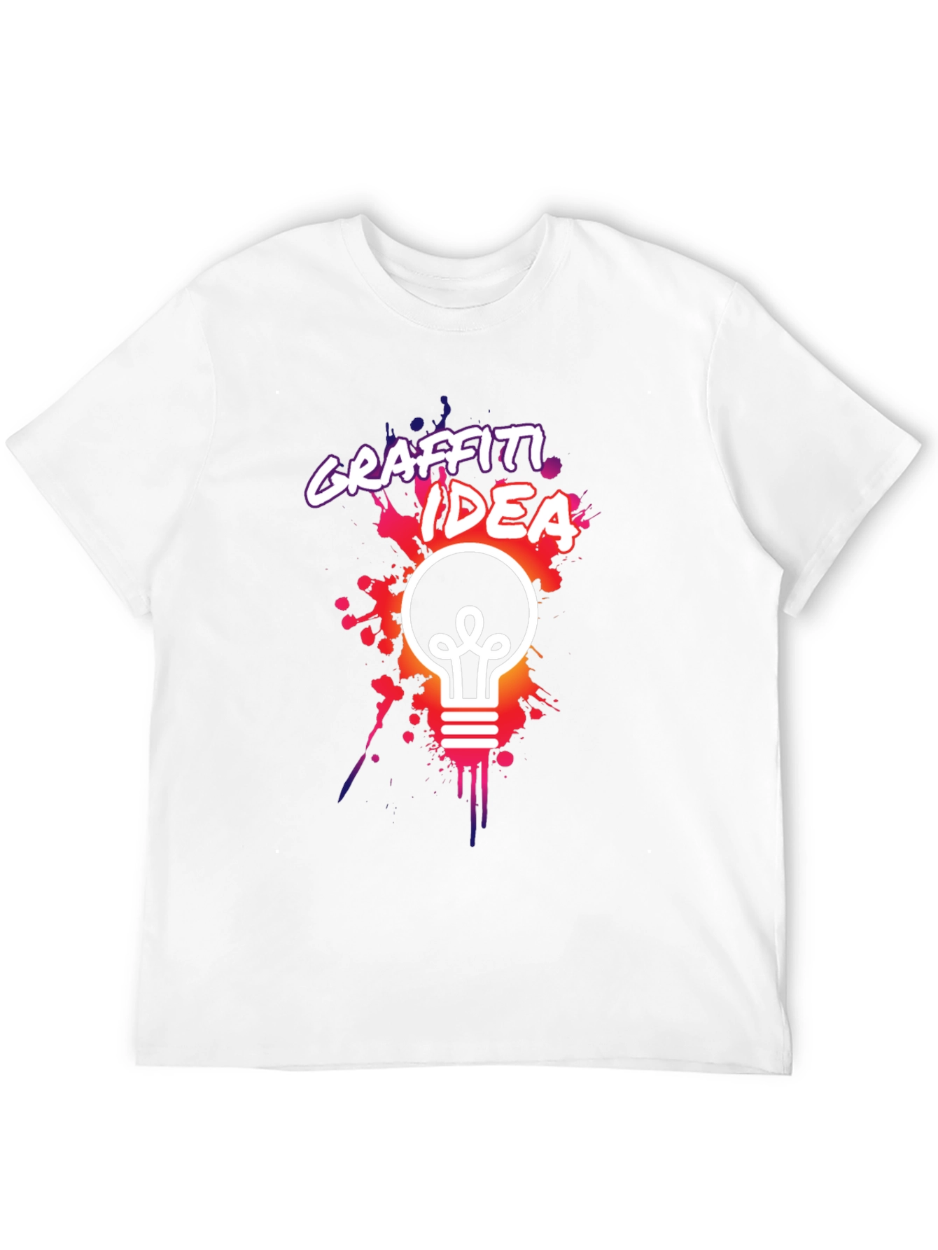 Graffiti Idea Black Graphic Tee