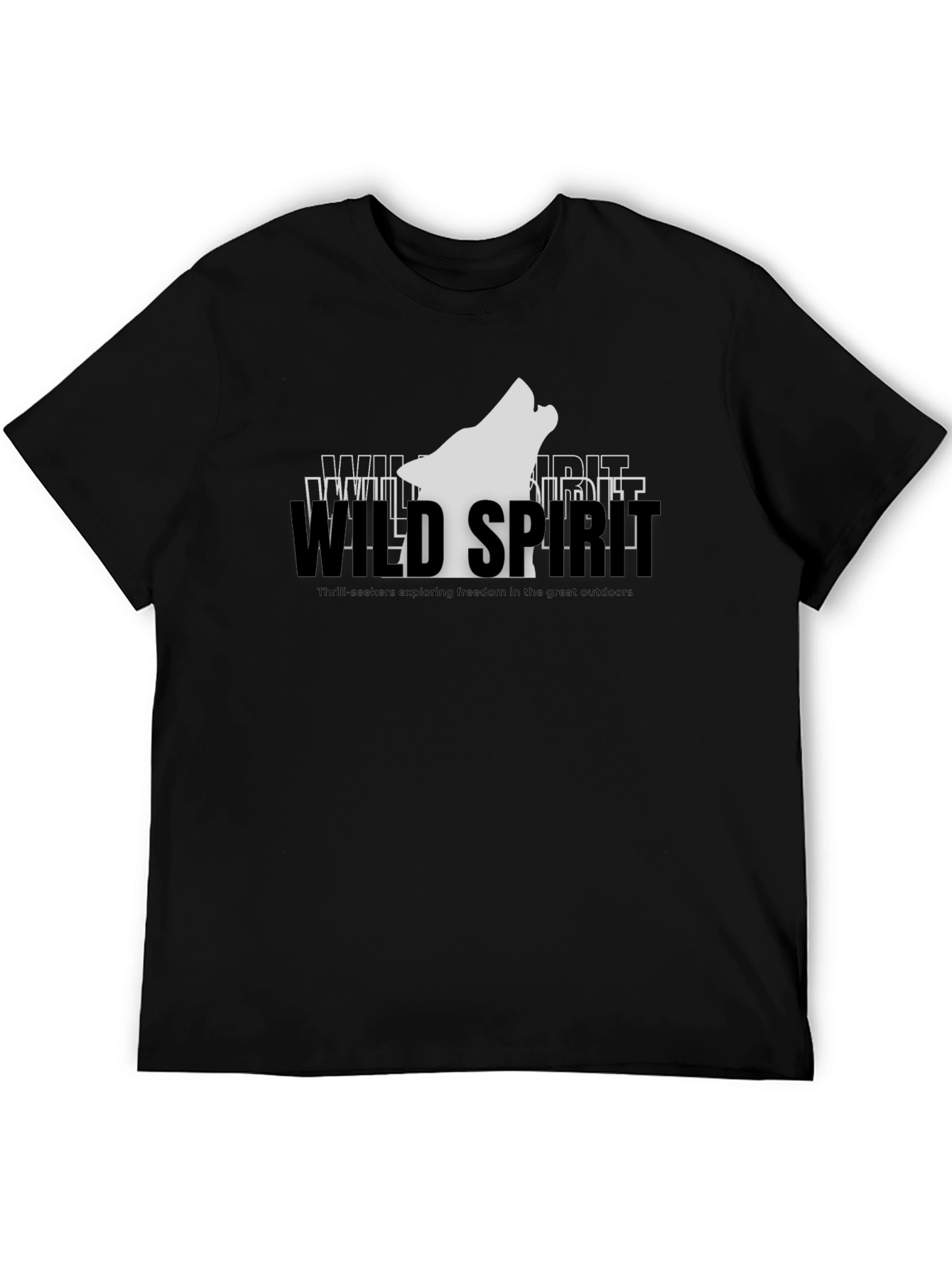 Wild Spirit Graphic Tee - Black