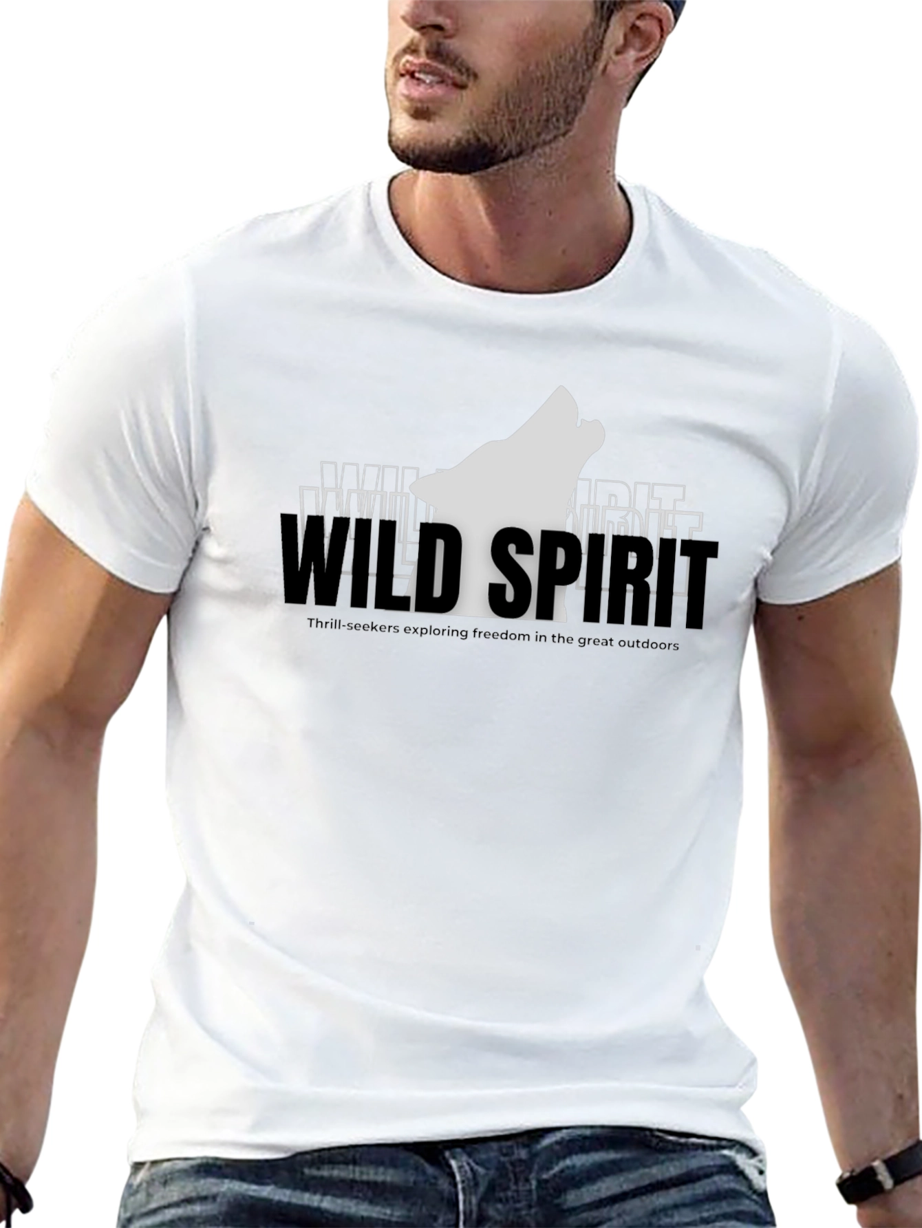 Wild Spirit Graphic Tee - Black