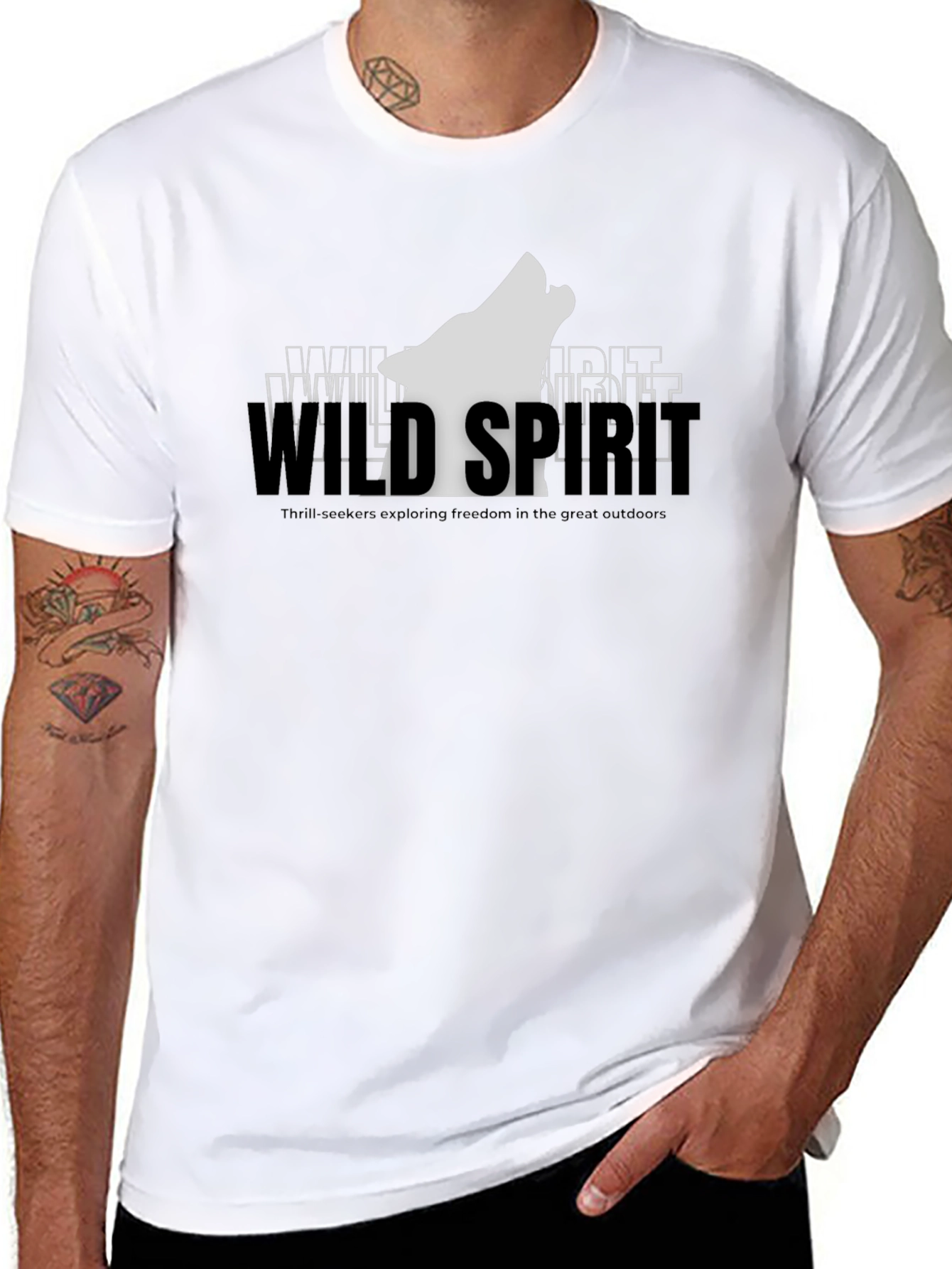 Wild Spirit Graphic Tee - Black