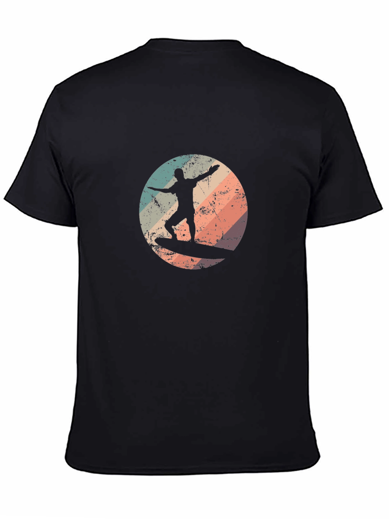 Retro Surfer T-Shirt - Black Surf Tee