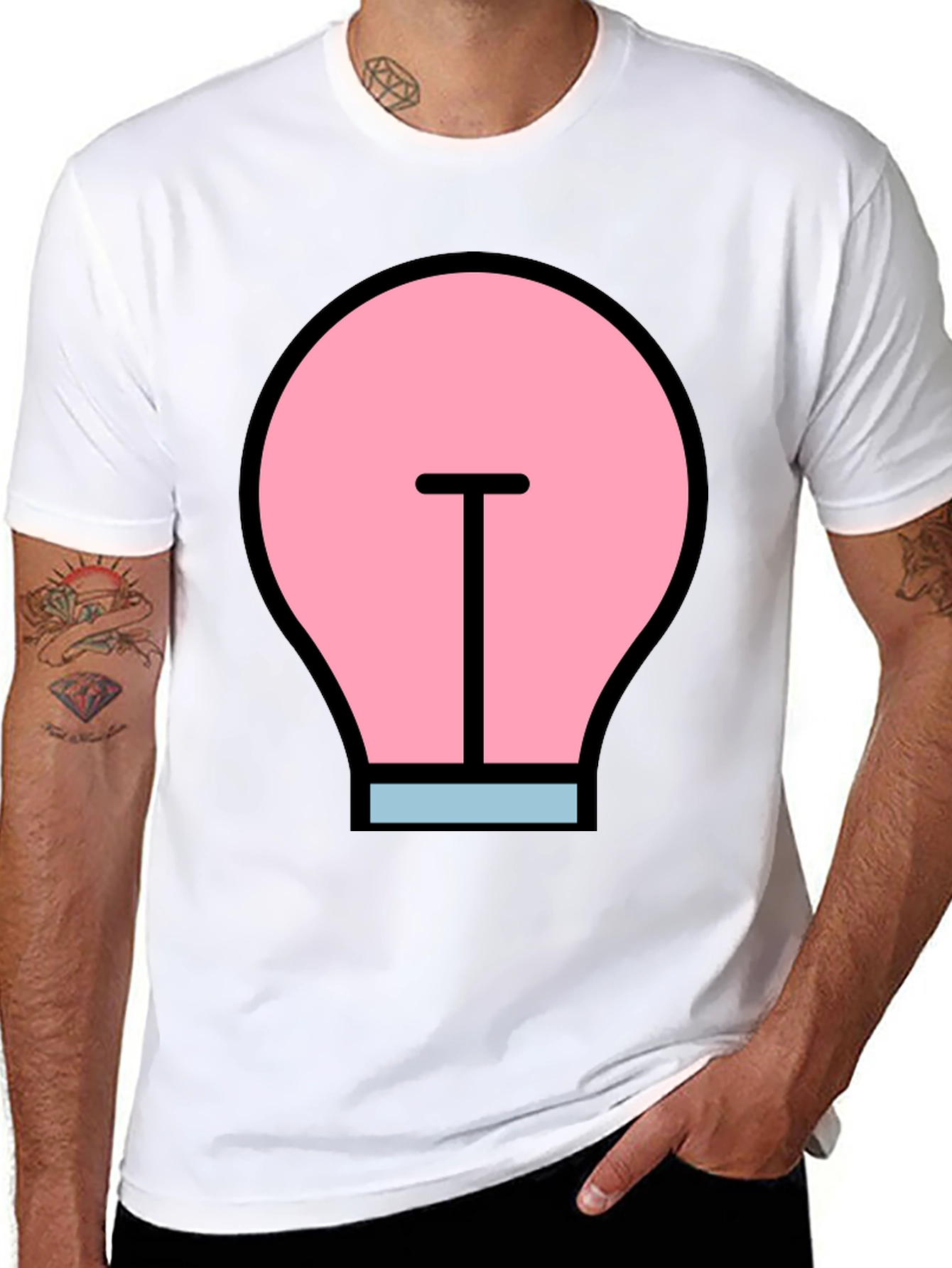 Funky Light Bulb Graphic Tee