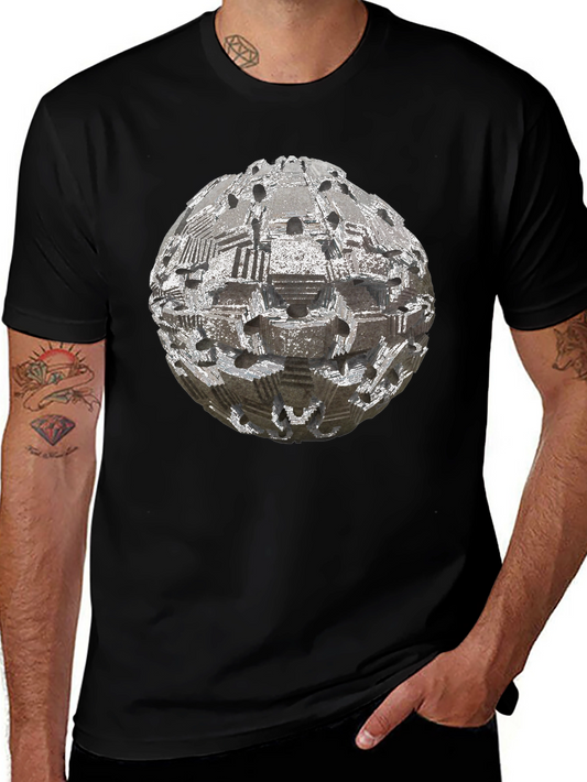 Abstract Sphere Graphic T-Shirt