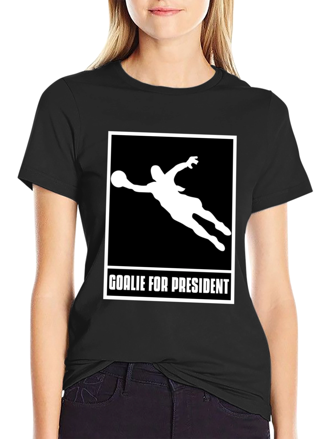 Goalie for President Graphic T-Shirt