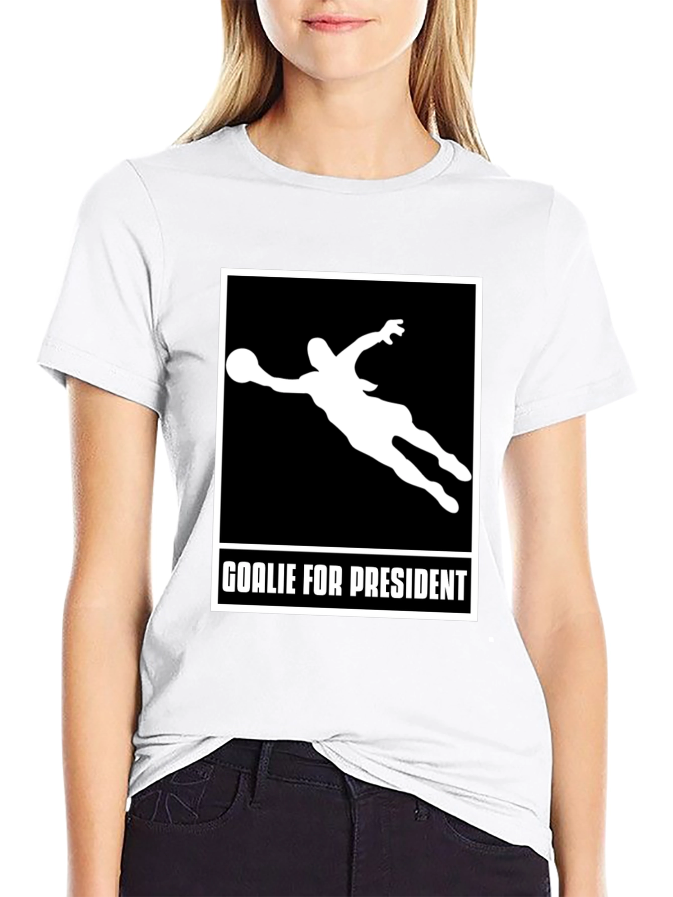 Goalie for President Graphic T-Shirt