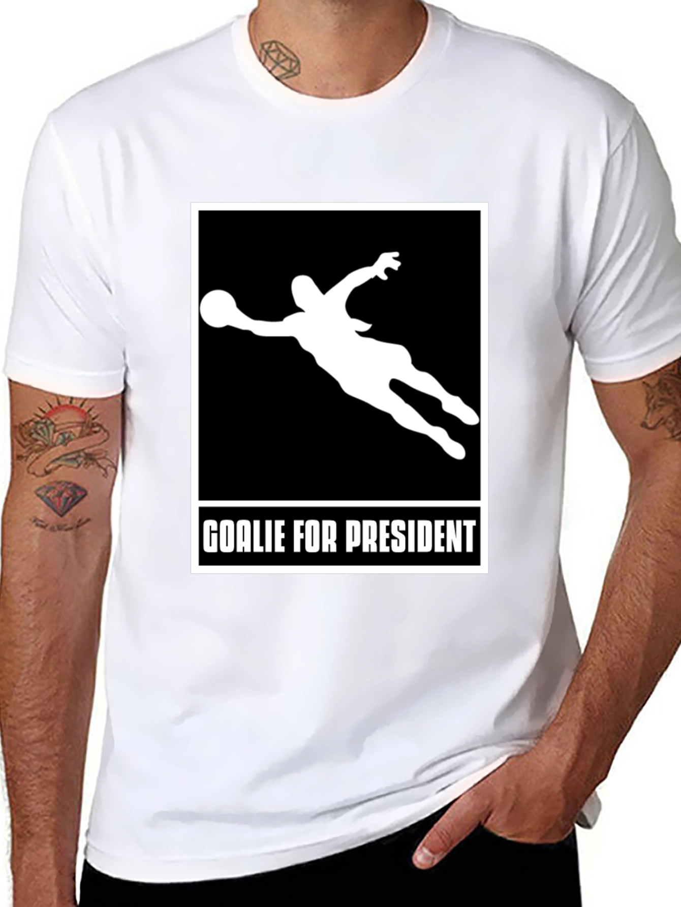Goalie for President Graphic T-Shirt
