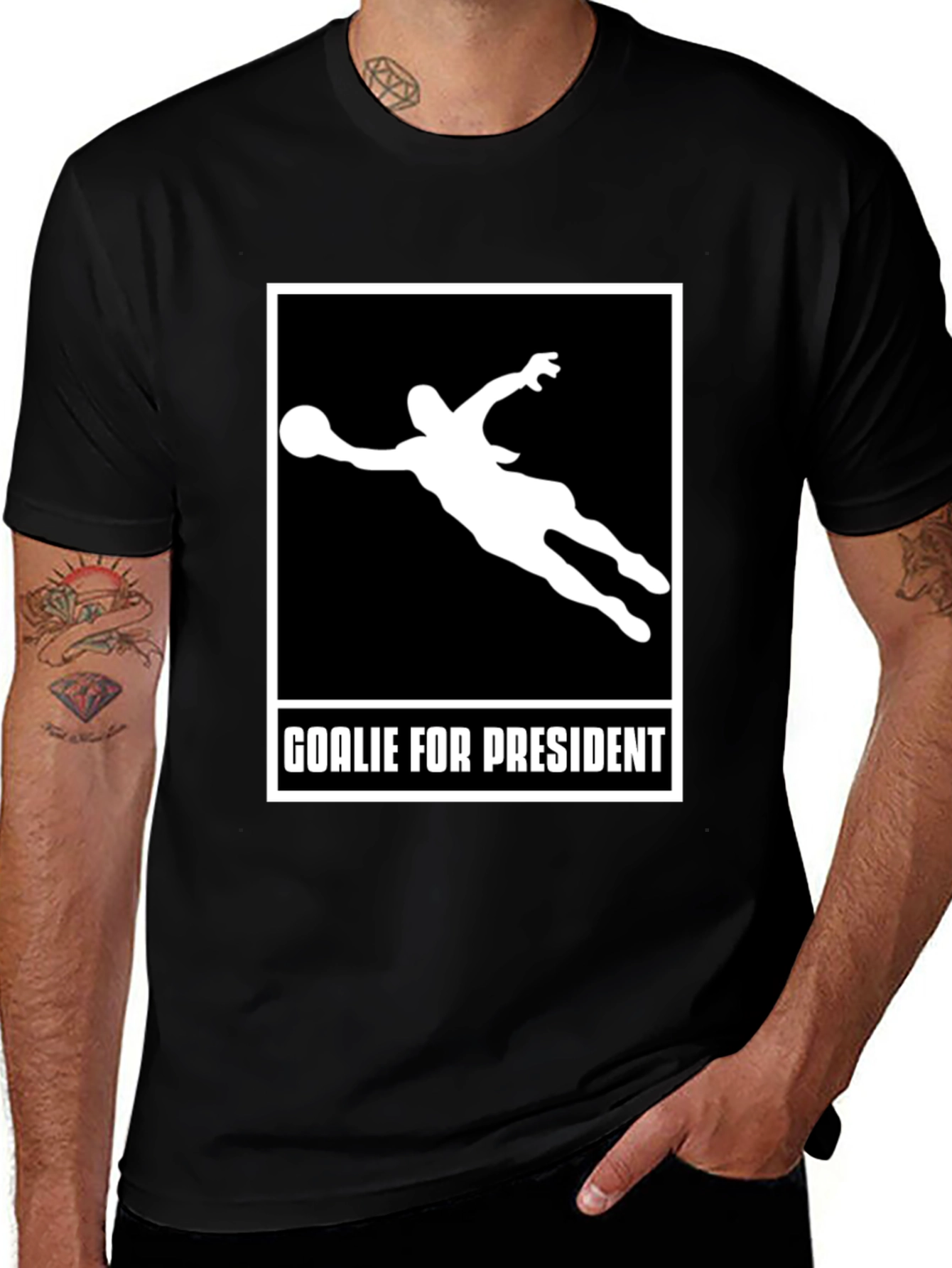 Goalie for President Graphic T-Shirt