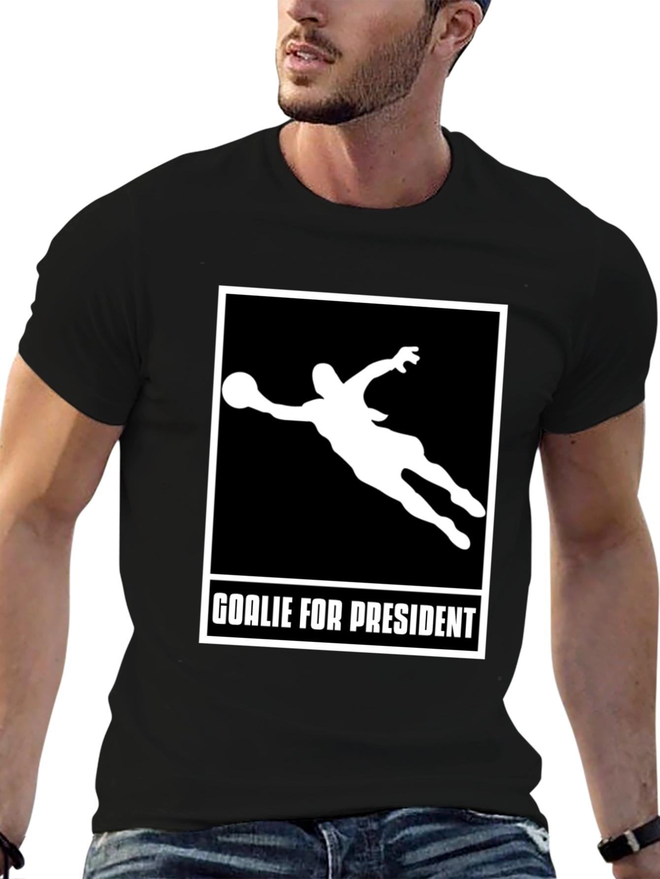Goalie for President Graphic T-Shirt