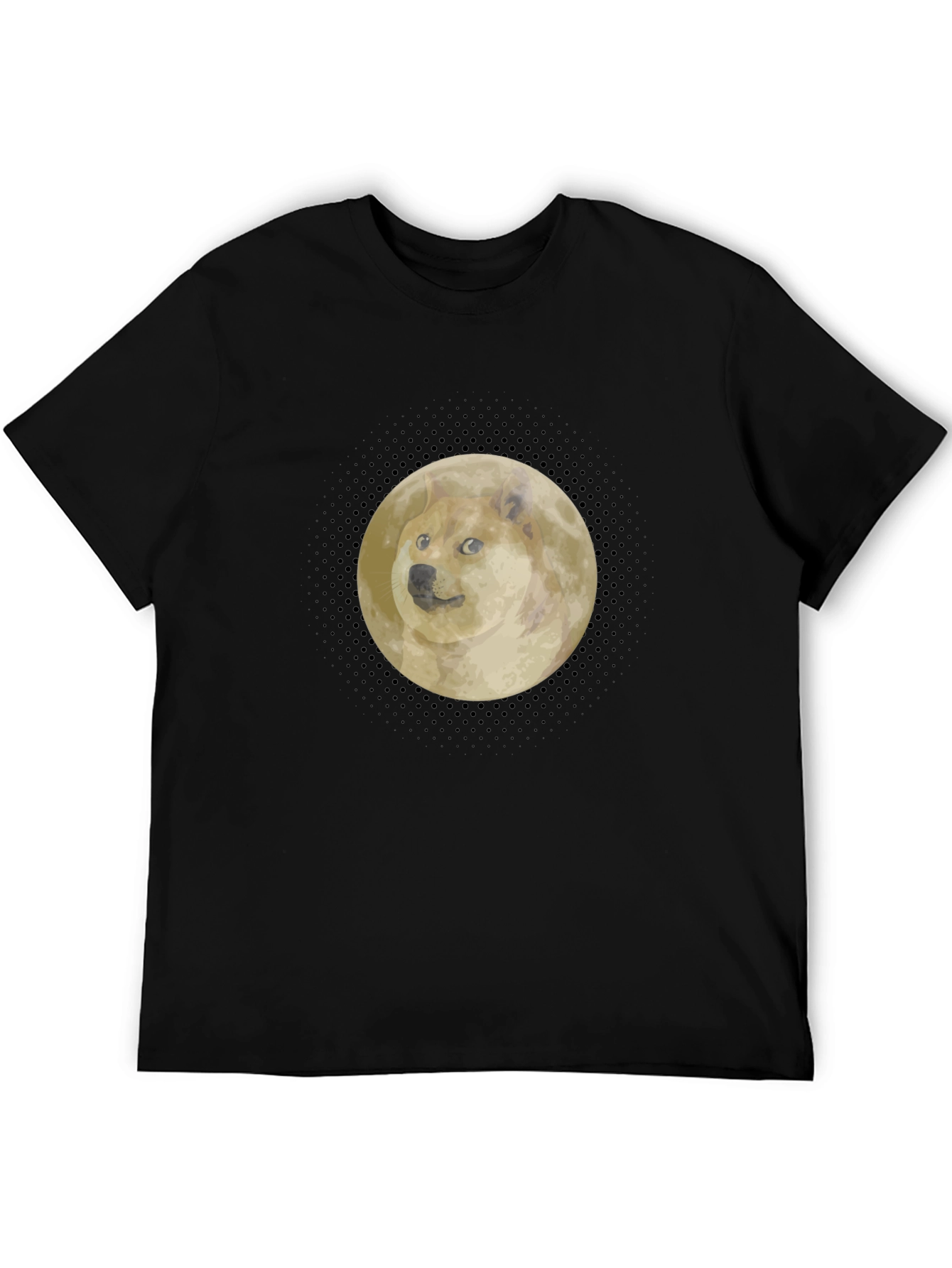 Doge to the Moon Black T-Shirt