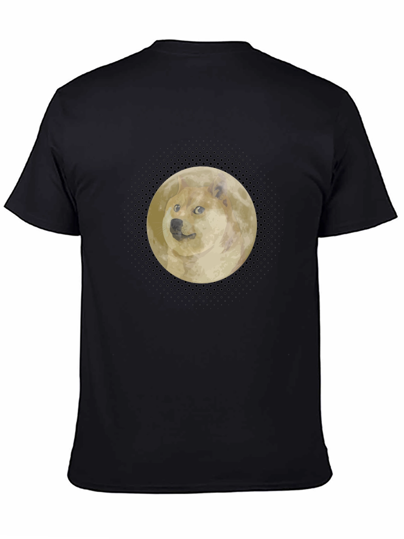 Doge to the Moon Black T-Shirt
