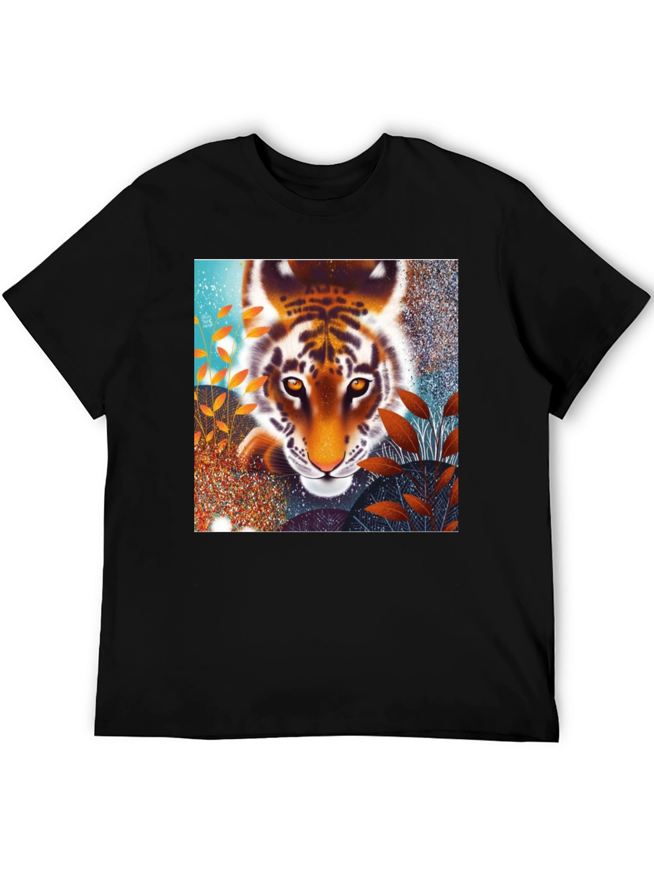 Tiger Graphic Black T-Shirt
