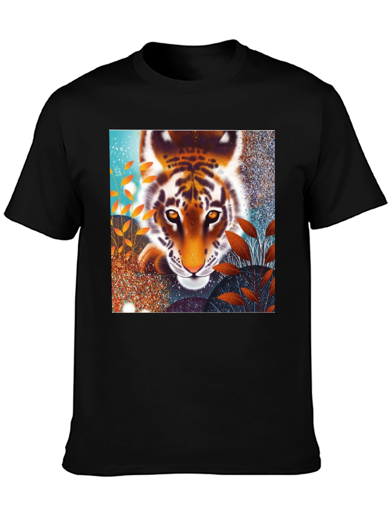 Tiger Graphic Black T-Shirt
