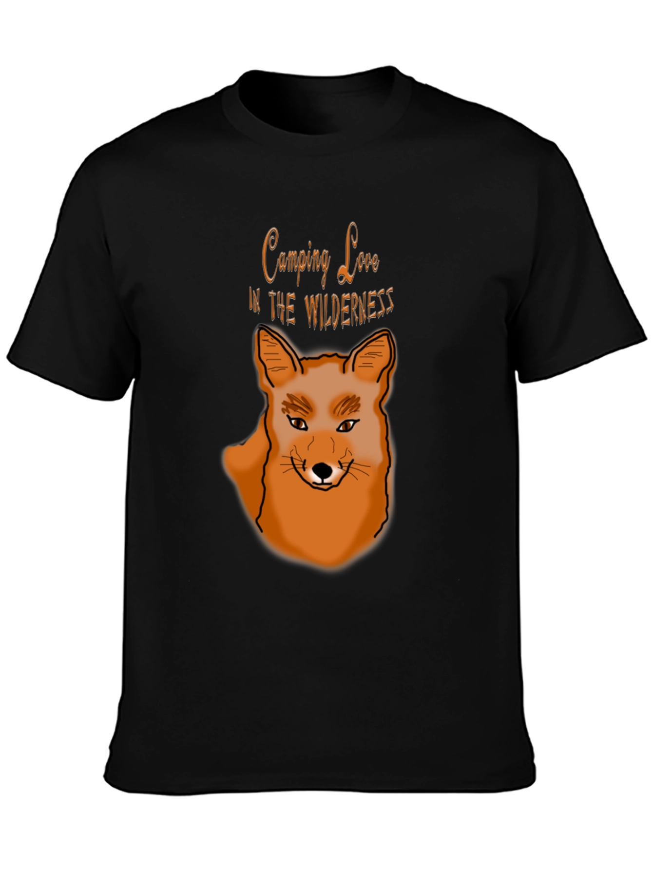 Camping Love Wilderness Fox Graphic T-Shirt