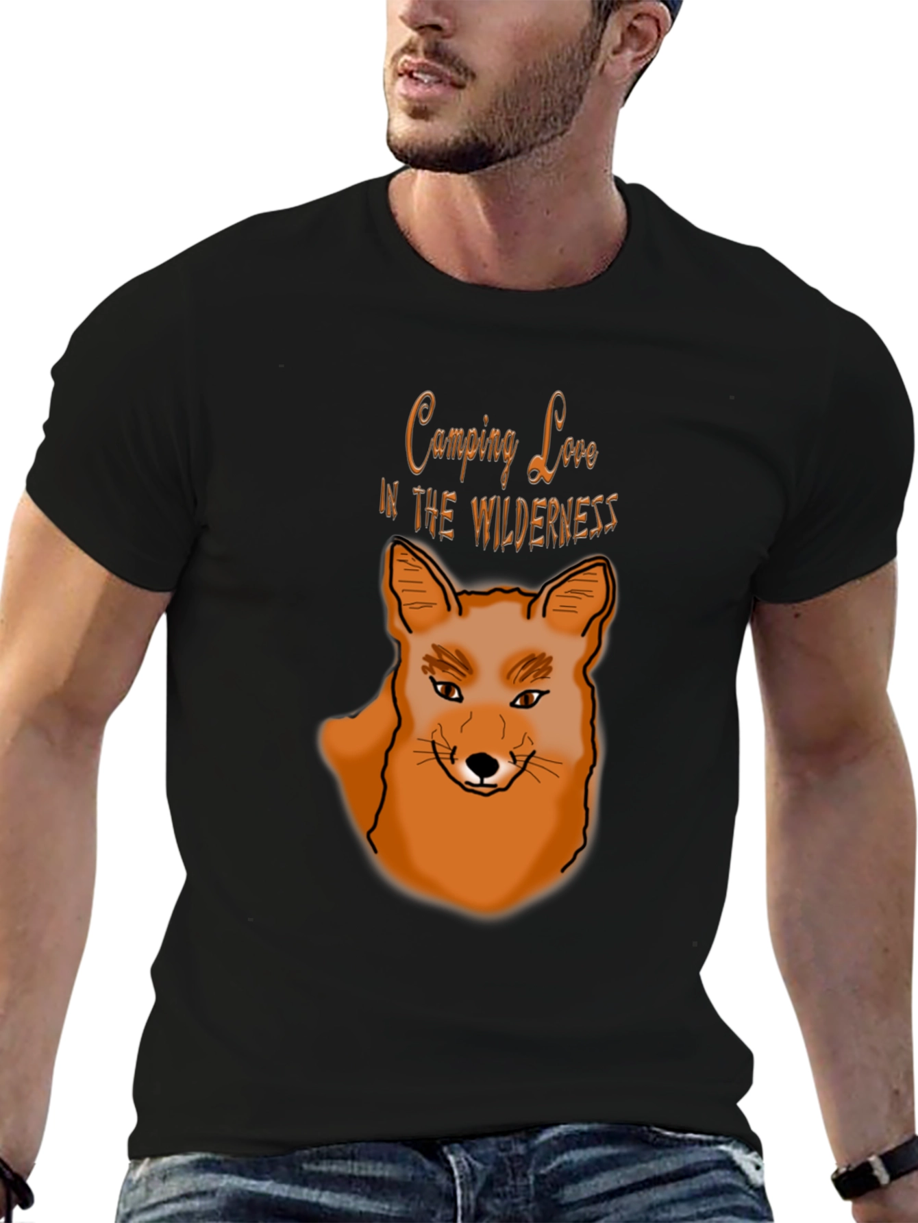 Camping Love Wilderness Fox Graphic T-Shirt
