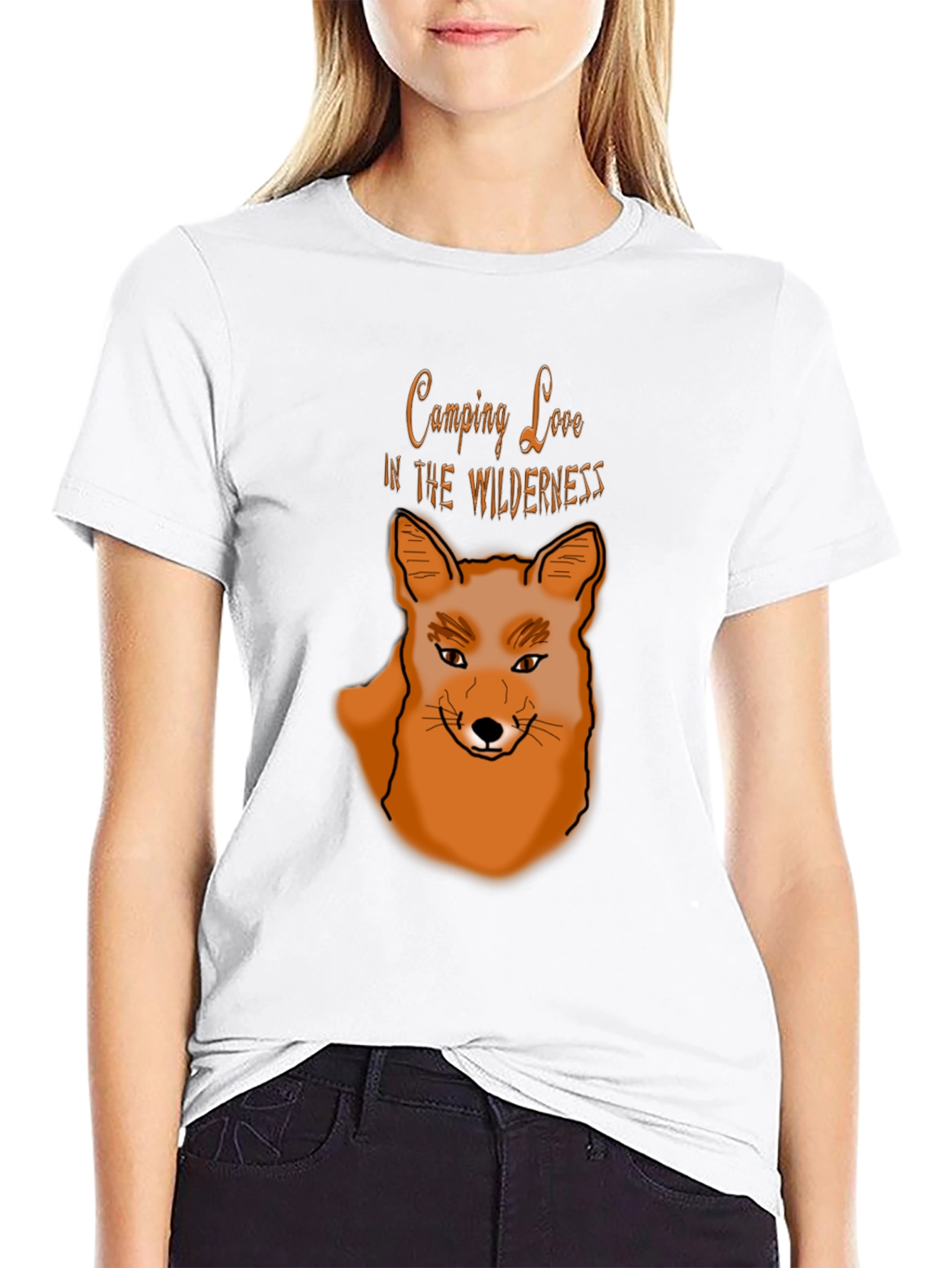Camping Love Wilderness Fox Graphic T-Shirt